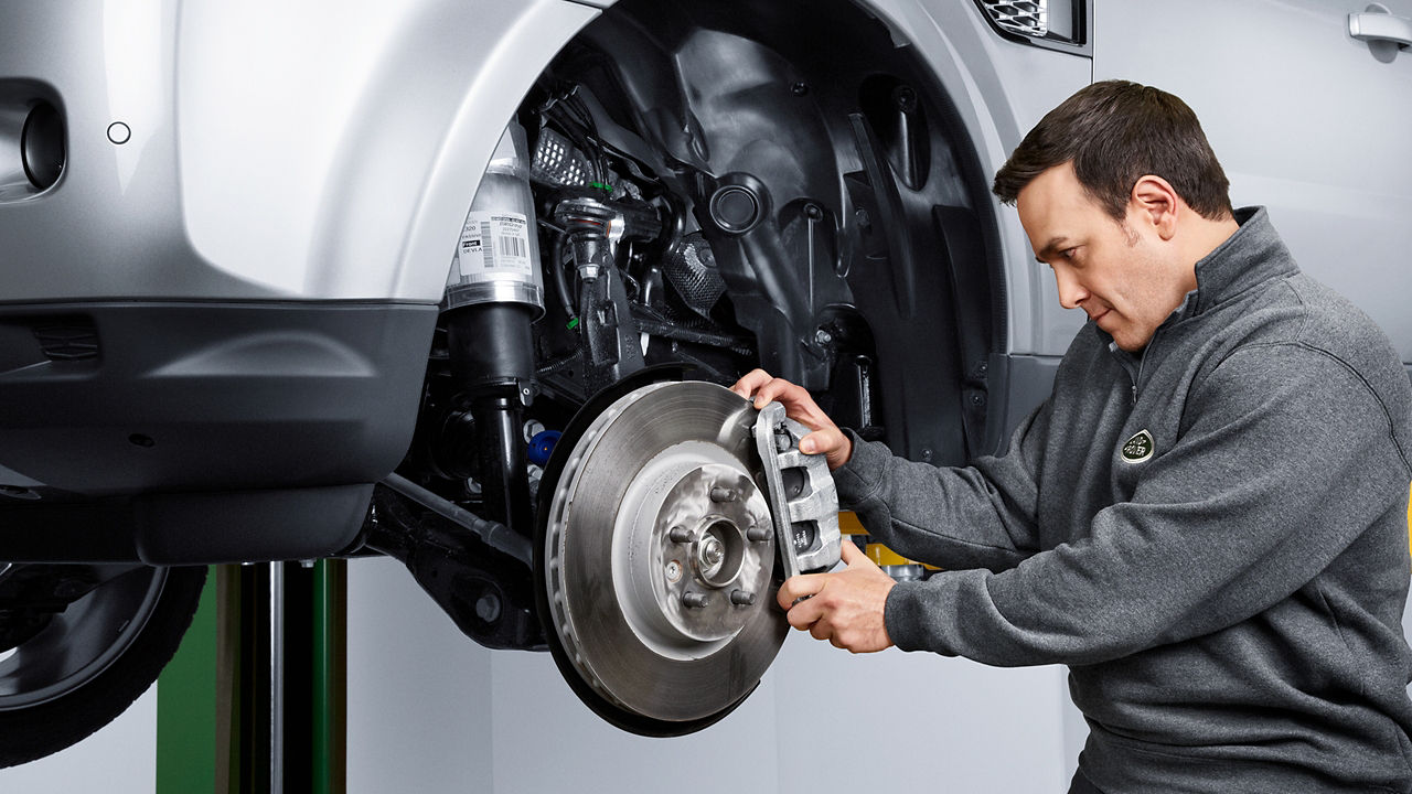 Man working on Vehicle