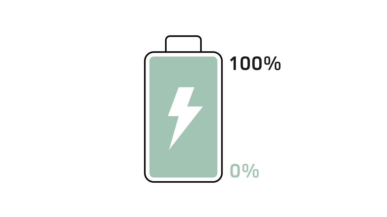 Land Rover Fully Charged Battery Illustration