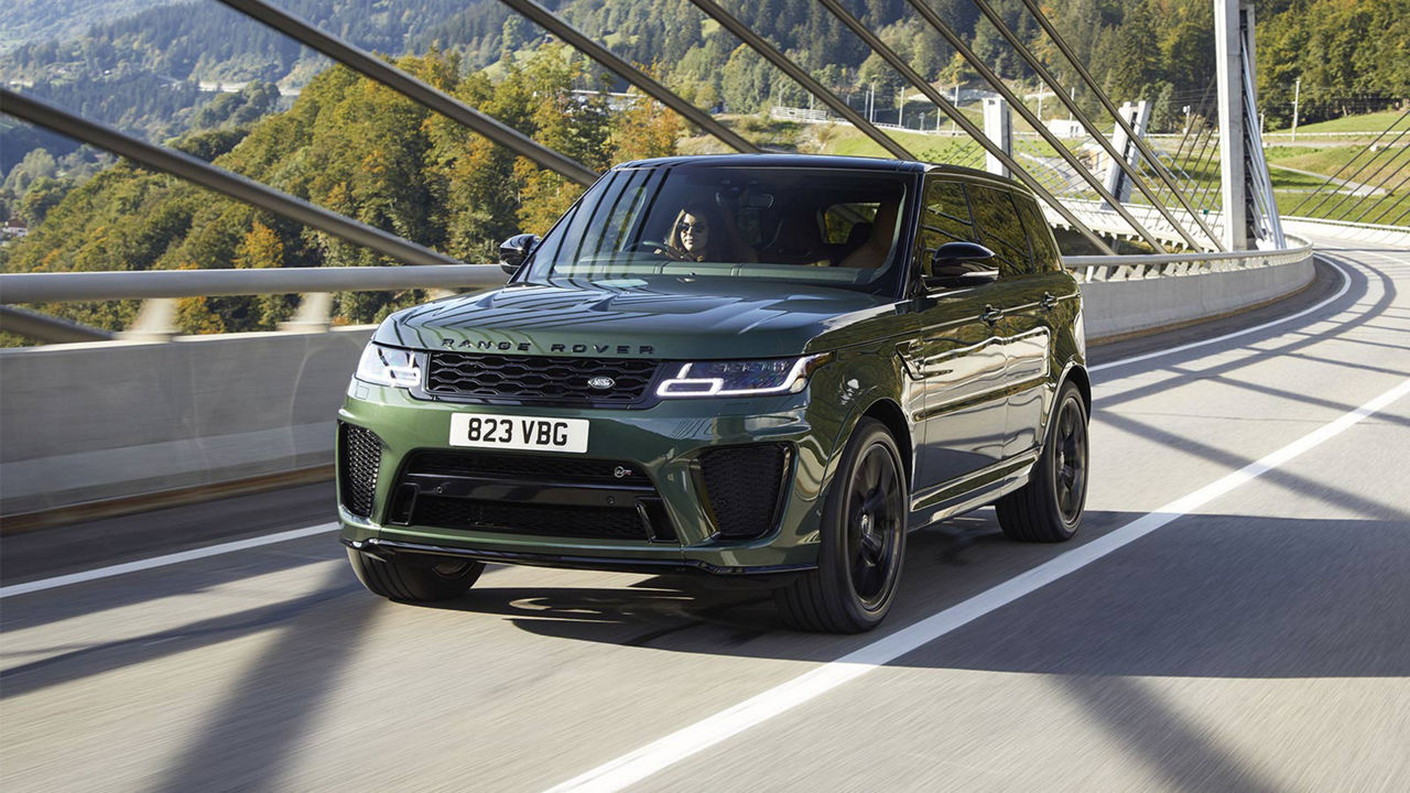 Range Rover Sport SVR Driving on Motorway