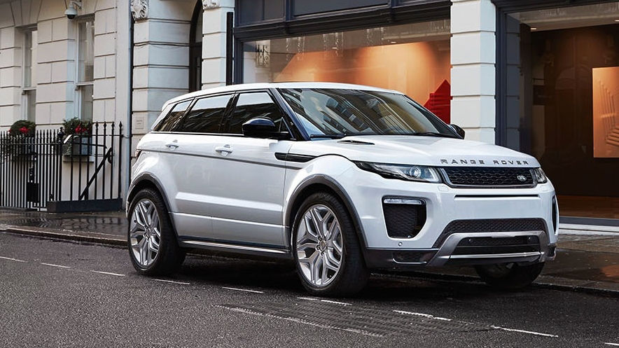 Range Rover Evoque Parked in City Centre