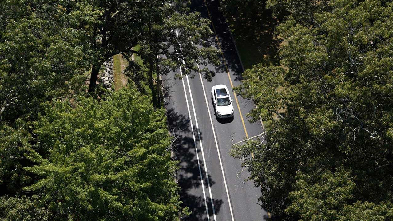 White Car Running On Road