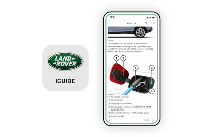 Land Rover IGUIDE app to get charging guidance on the go