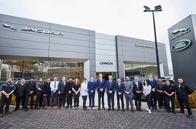 Lennock JLR Retail team