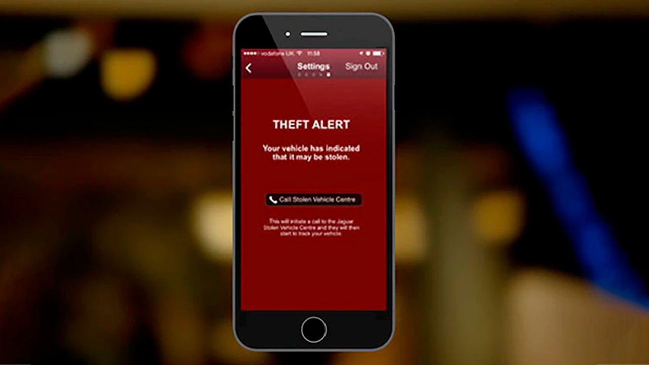 Theft alert touch pro security screen