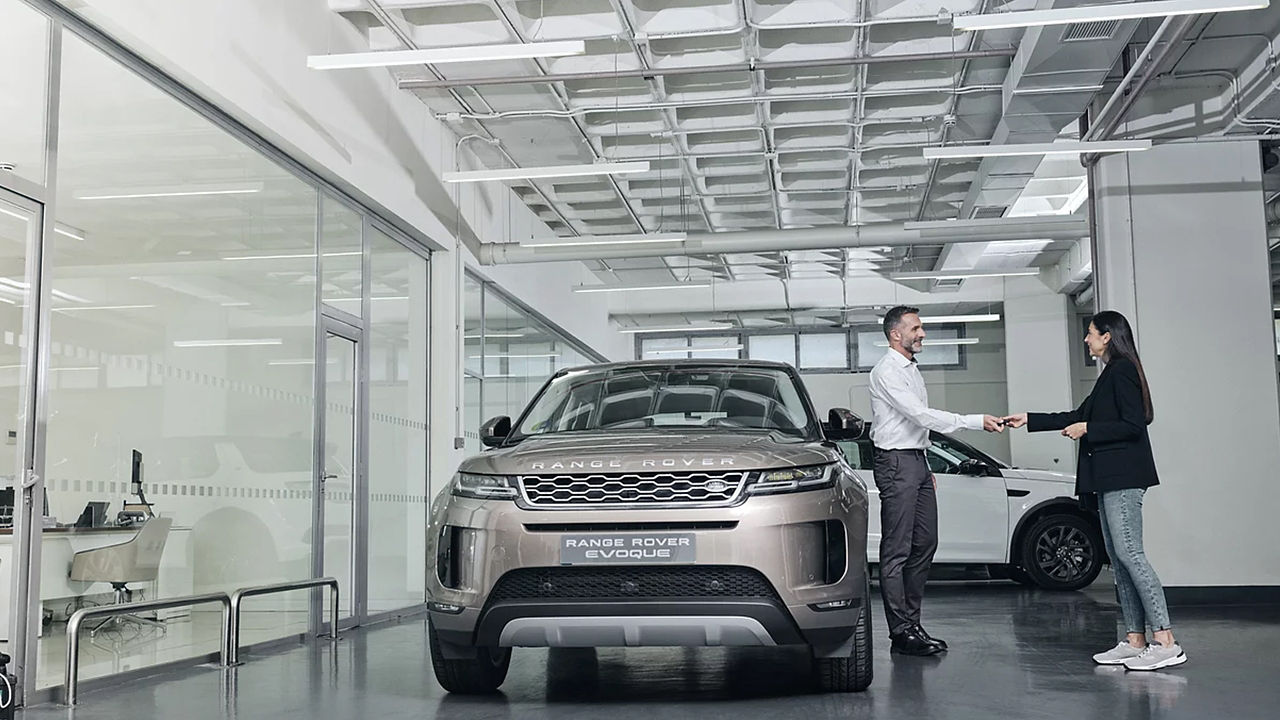 Range Rover Evoque in Showroom