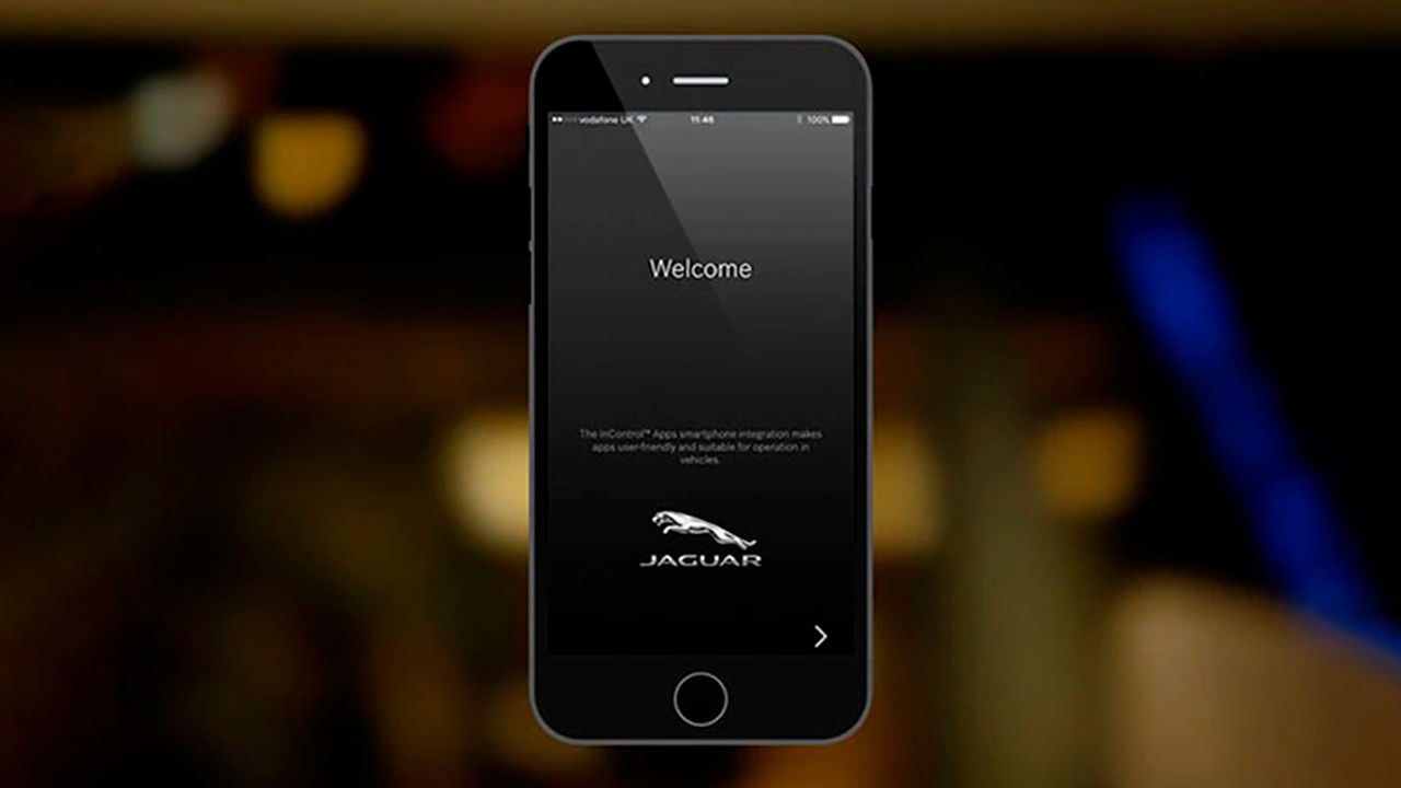 Jaguar welcome  iOS screen launch 