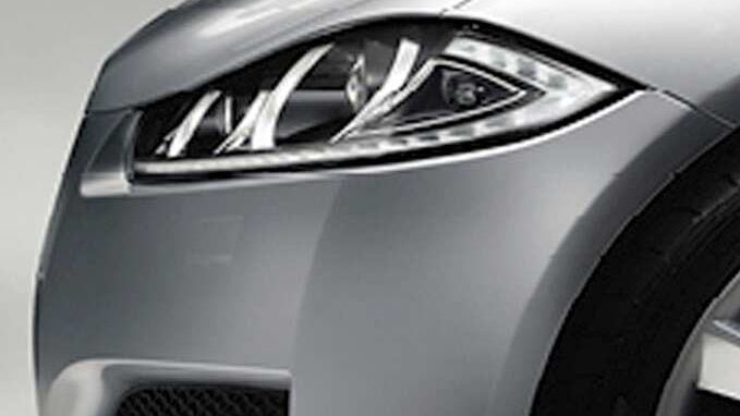 Silver Grey Jaguar Headlight