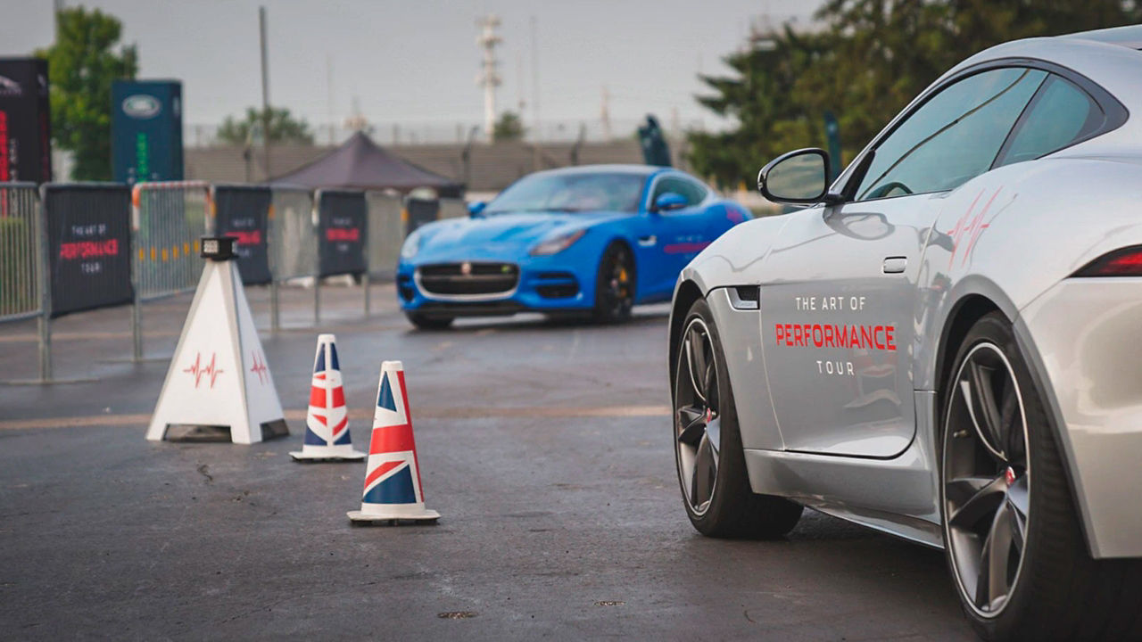 Jaguar F-Type parked on road