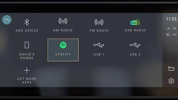 Land Rover Infotainment system and connected services