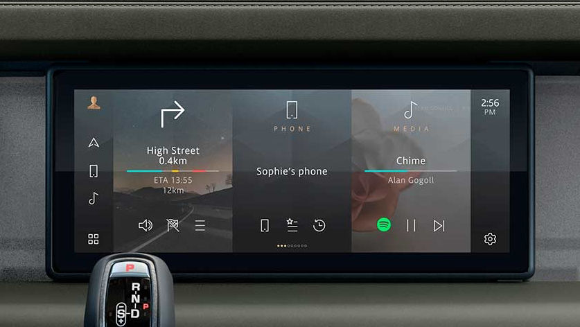 Land Rover Pivi and Pivi Pro infotainment systems