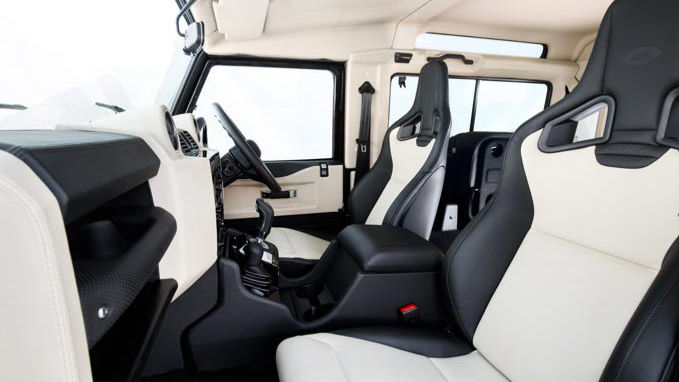 Land Rover Defender Works V8 cockpit