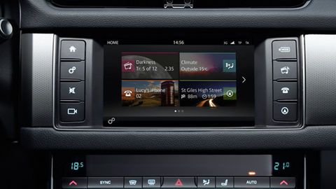Jaguar XF Touch screen