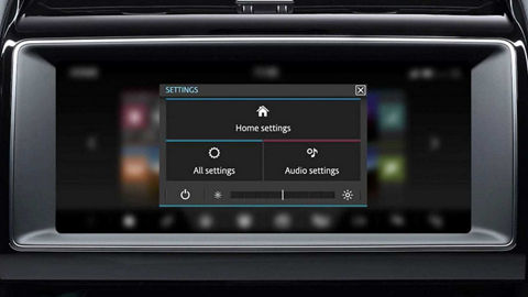 Entertainment system home settings