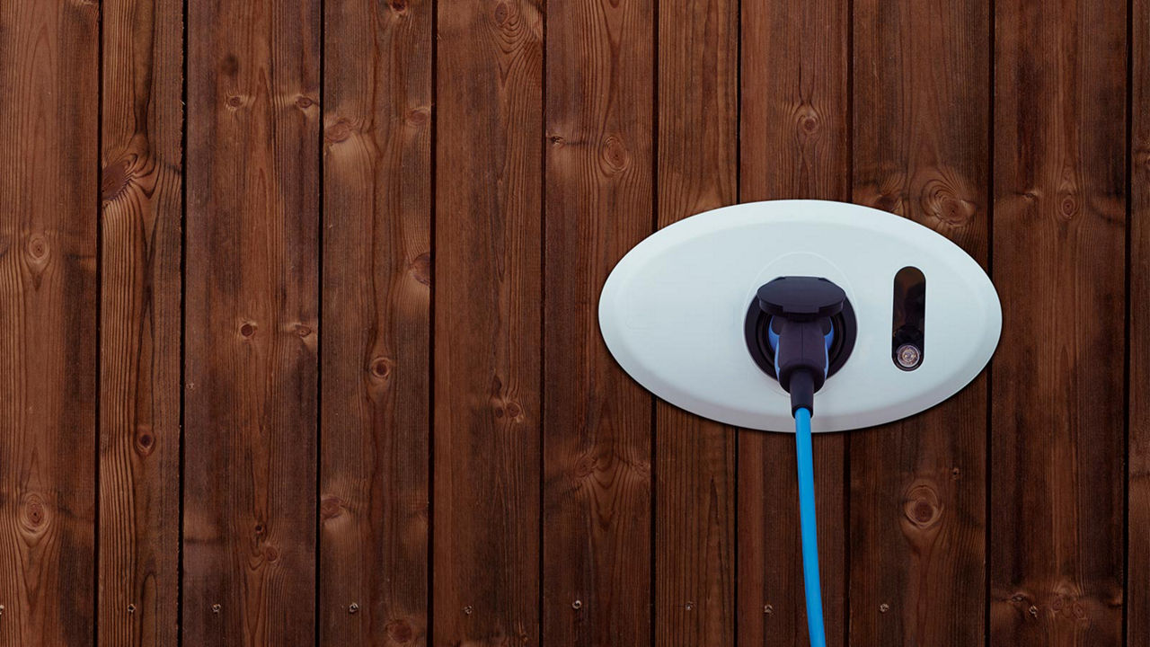 Charging on wall