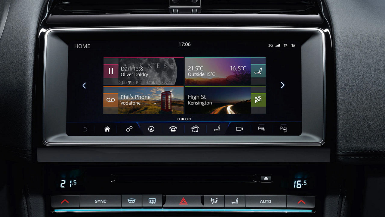 Jaguar InControl details screen 