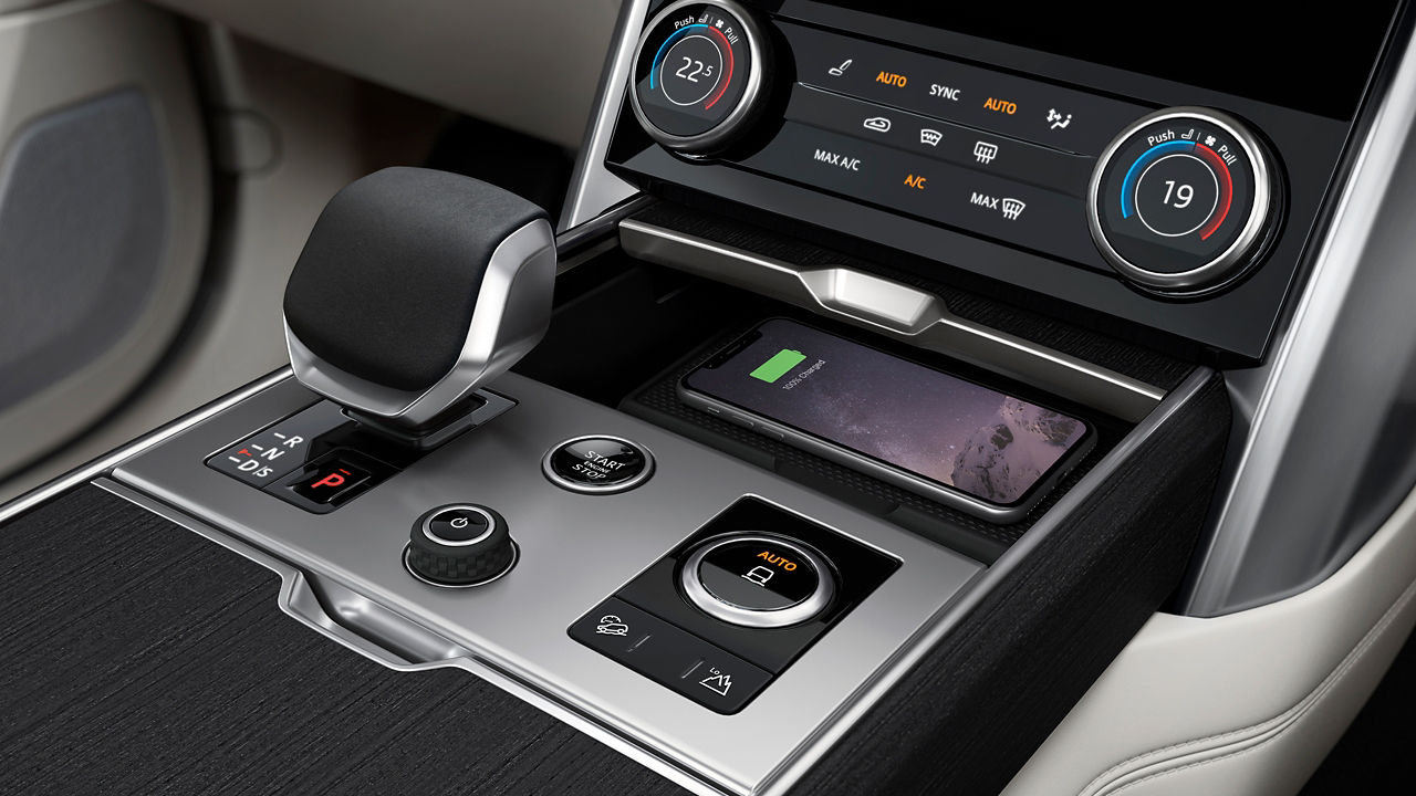 Interior view of the modern luxury car