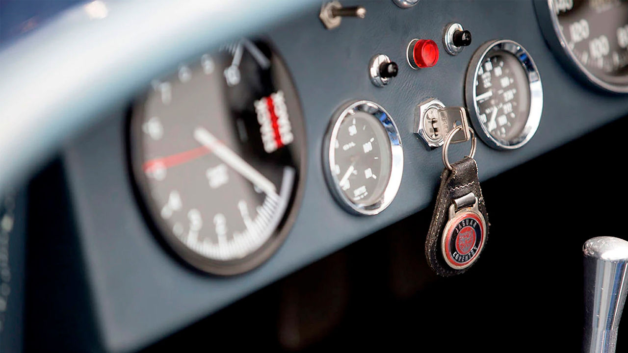 Jaguar Heritage Car Dash board and speedo meter