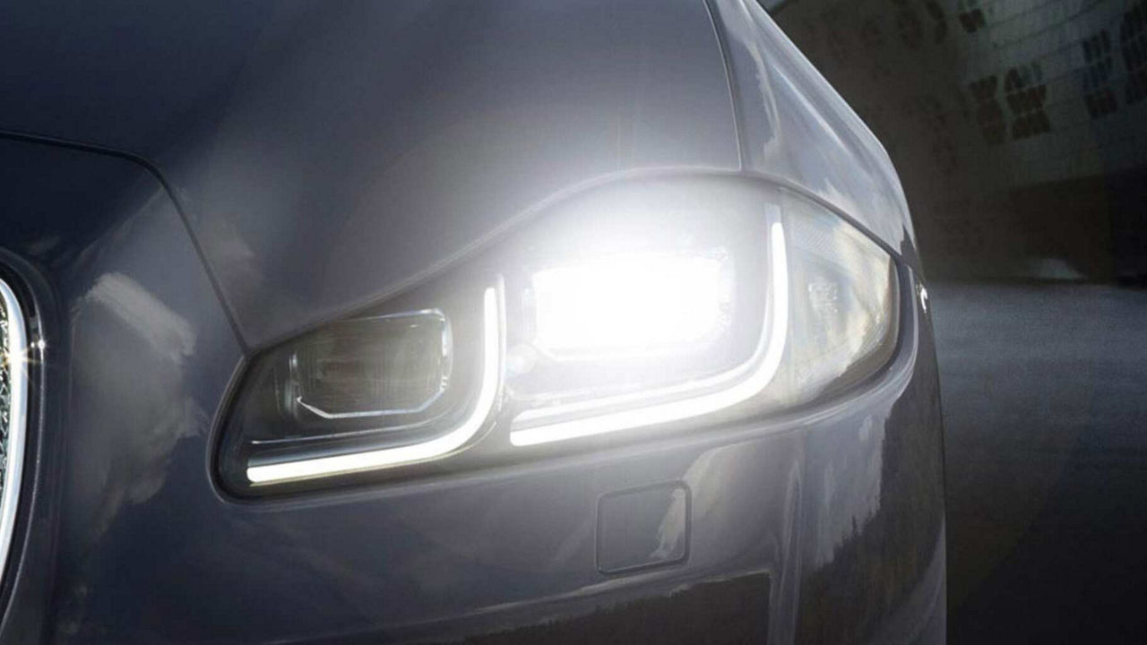 Close-up of headlights