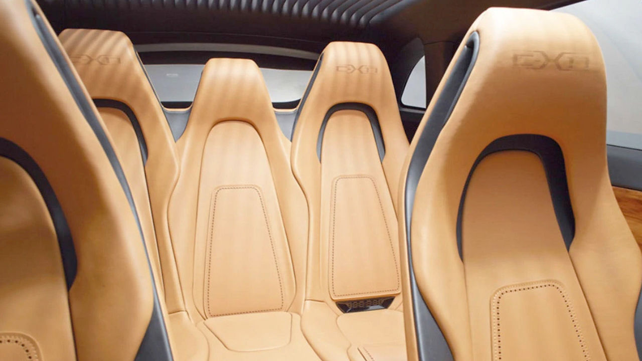 Close View of Jaguar CX17 Leather Seats