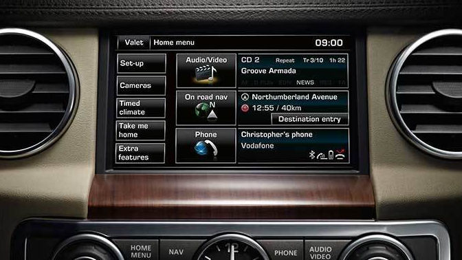 Land Rover Infotainment system and connected services