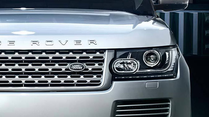 Range Rover front grille close up