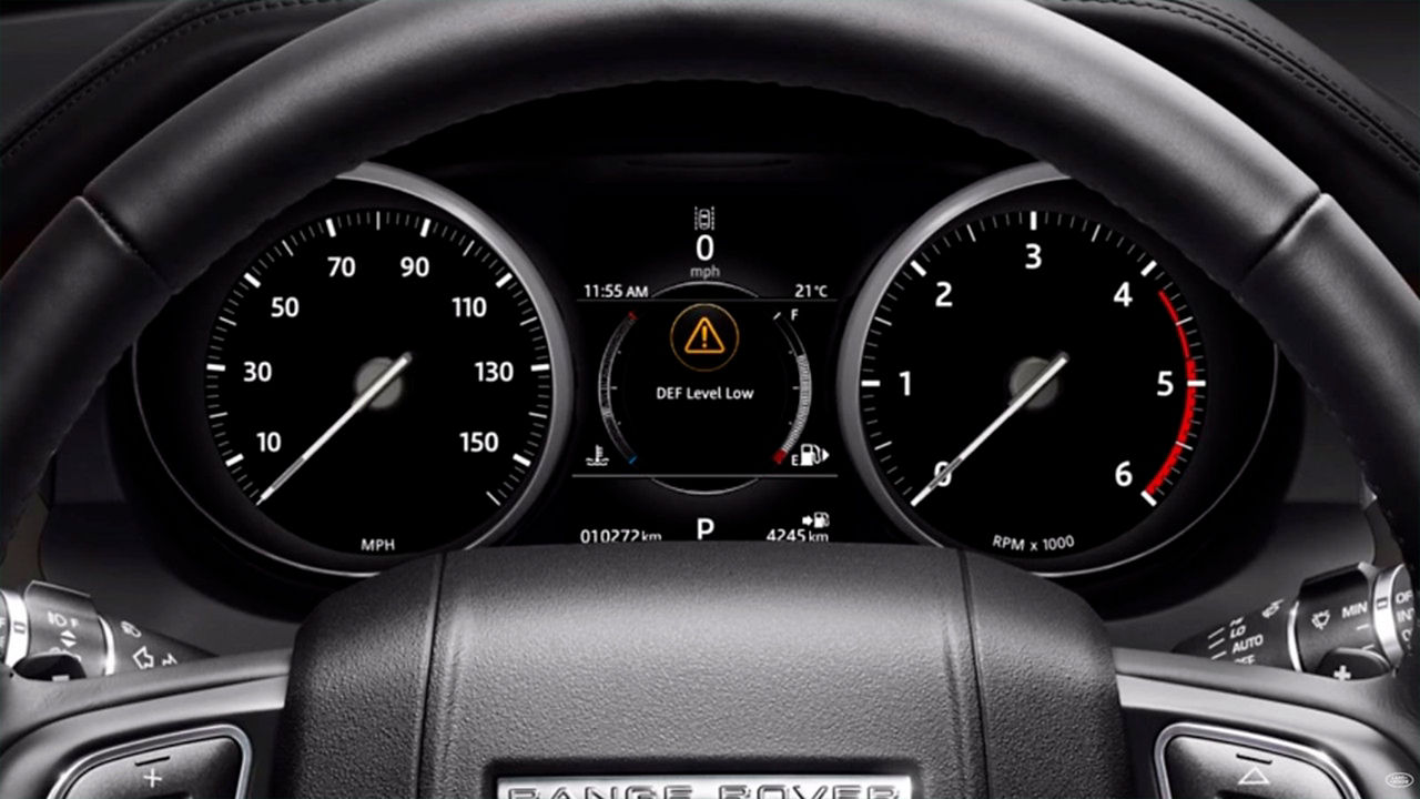 Range Rover Evoque Steering digital clusters 