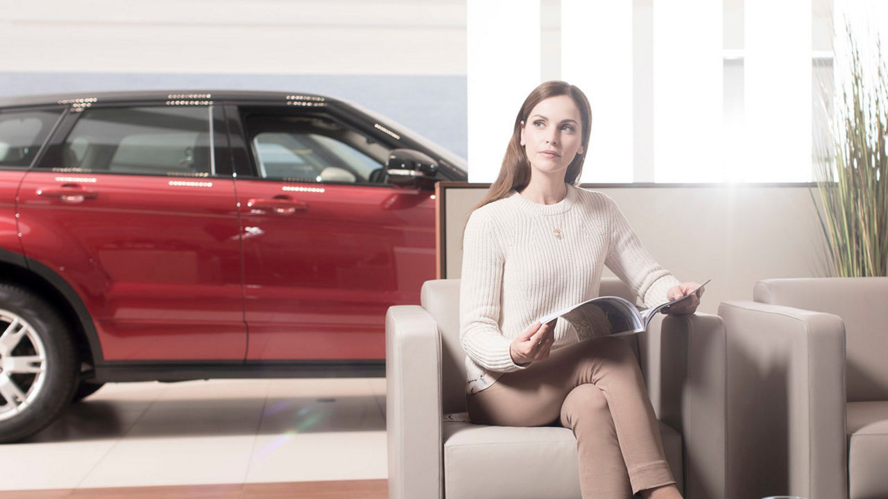 GIRL BEHIND CAR