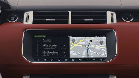 Land Rover Infotainment system and navigation 