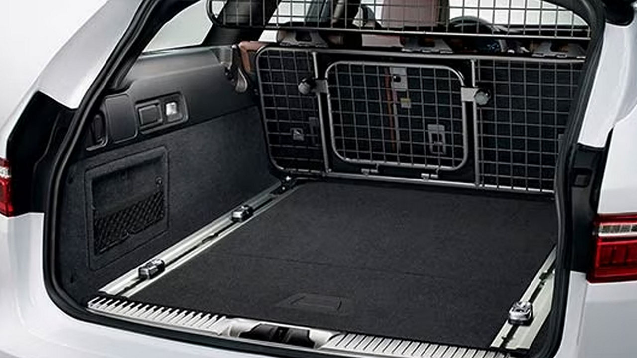 Jaguar car luggage partition full height accessories 