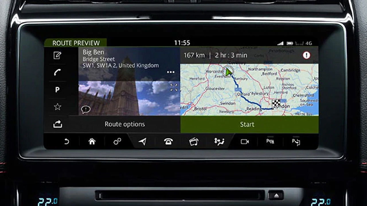 Jaguar Infotainment Navigation System