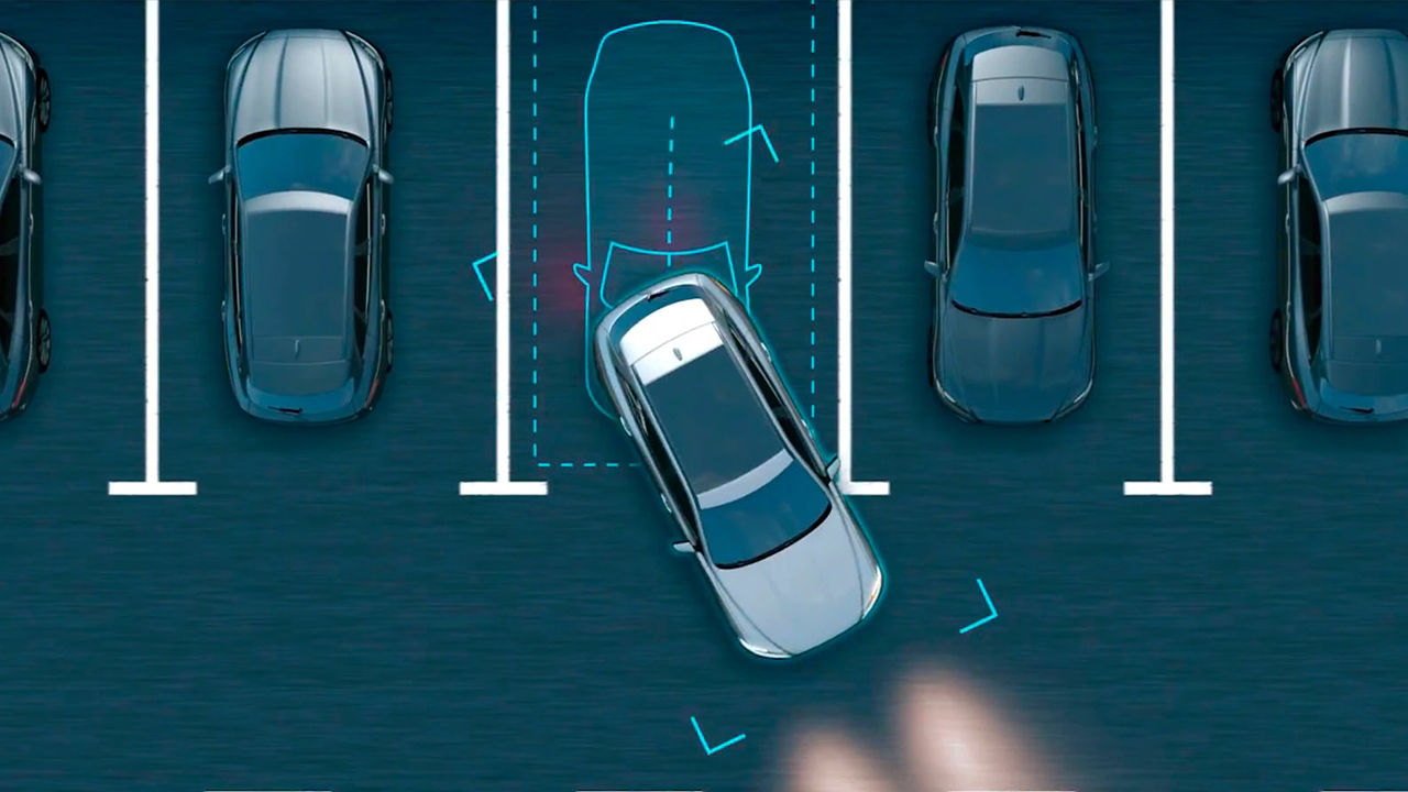 Vector illustrations of parking assist 
