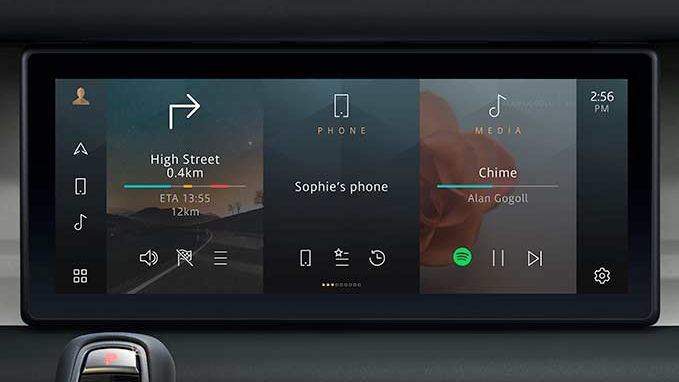 Land Rover Infotainment system and connected services
