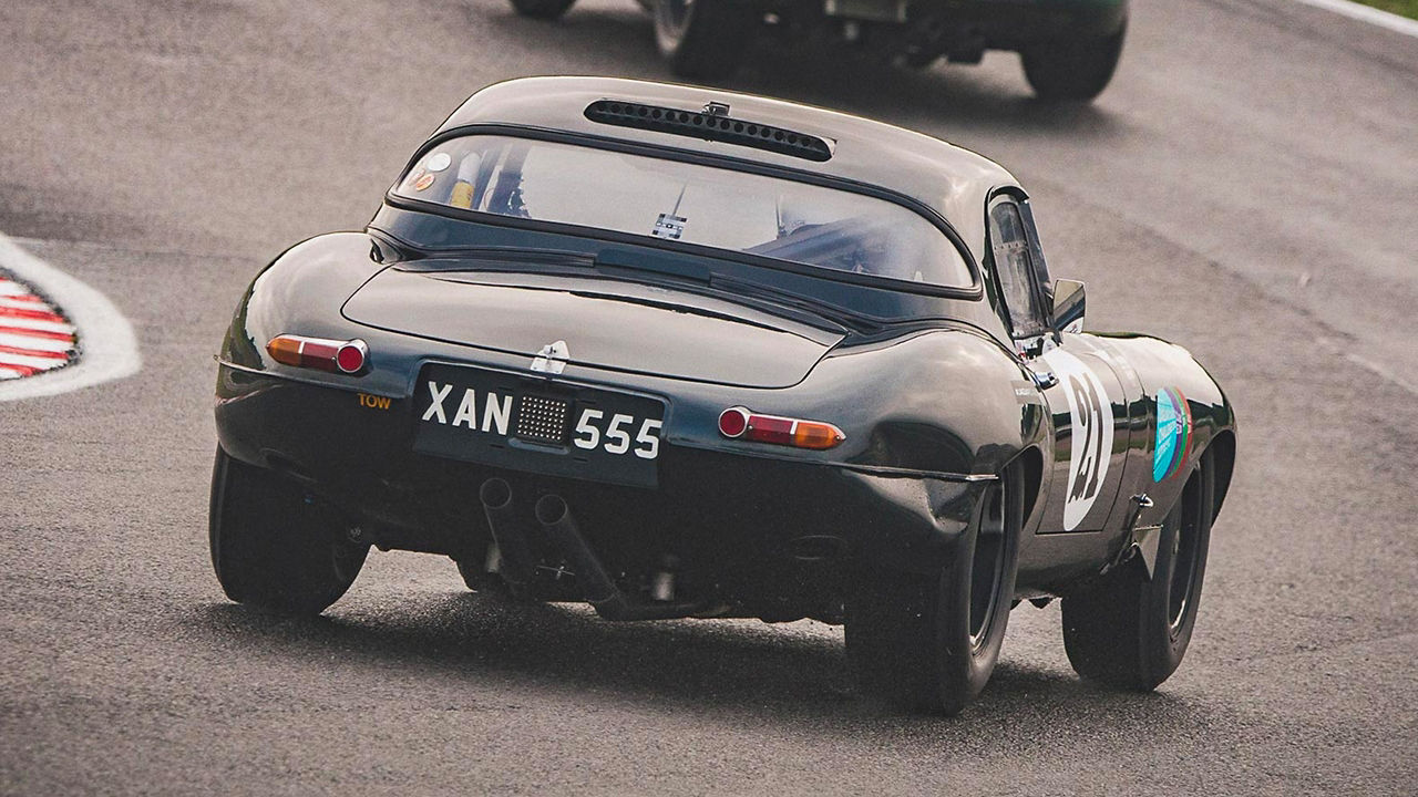 Old vintage shot of a jaguar 