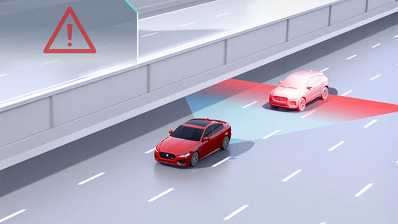 Vector illustration of Rear Collision monitoring