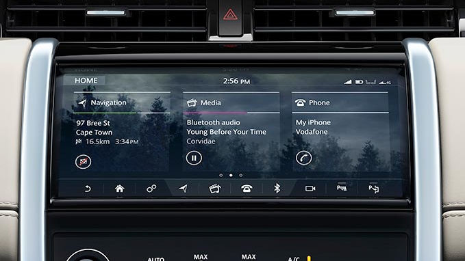 Land Rover Infotainment system and connected services