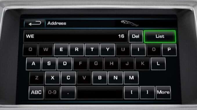 Jaguar Infotainment screen address