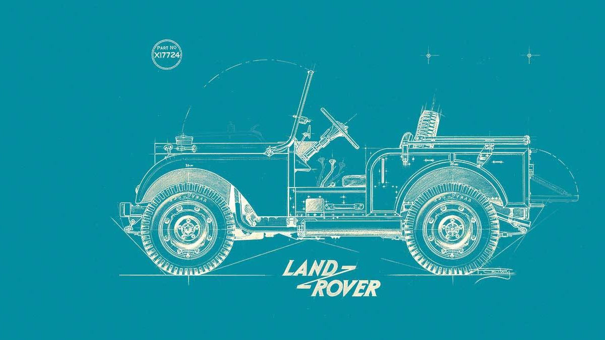 Series I Land Rover blueprint