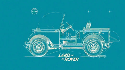 Series I Land Rover blueprint