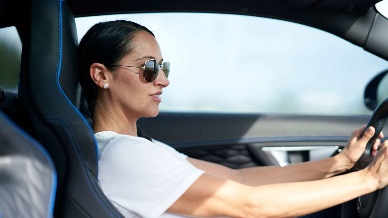 Sharon Chapman driving her F-Type