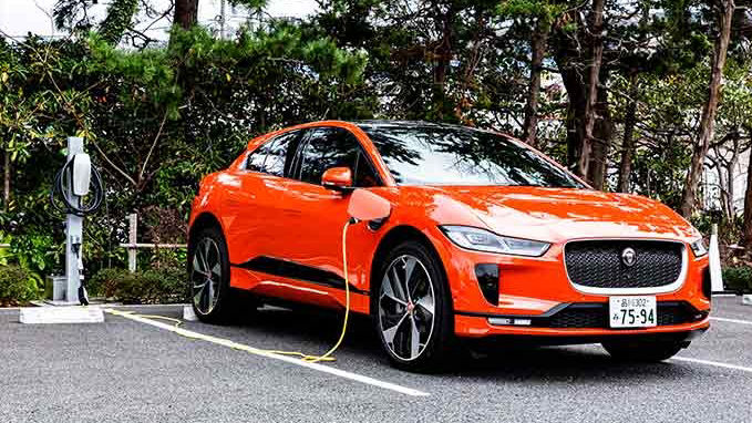 Orange JAGUAR Charging