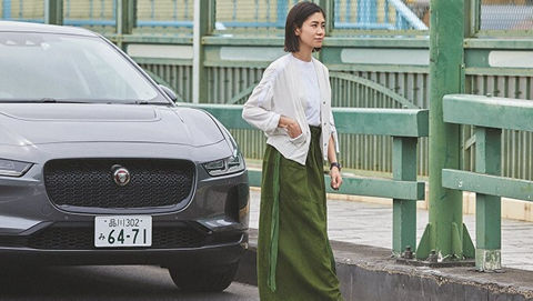women walking in-front JAGUAR