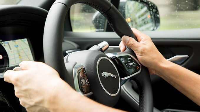 Yoshiki Hayakawa in a Jaguar I-Pace