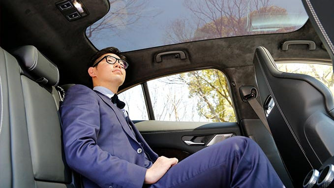 Yukitaka Yoshikawa in a Jaguar I-Pace