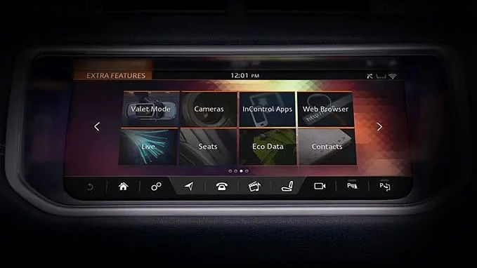 InControl Apps on the touchscreen