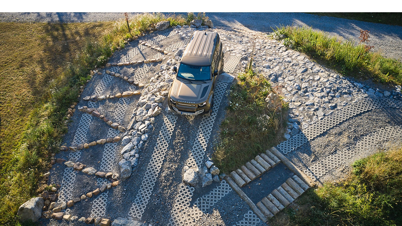 Land Rover Defender top view