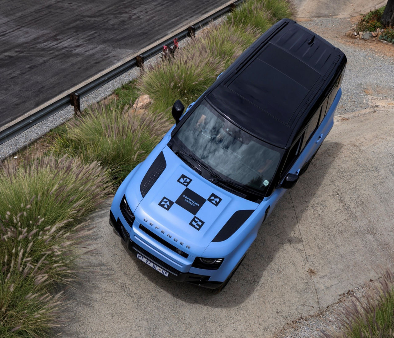 The Land Rover Literboom vehicle.