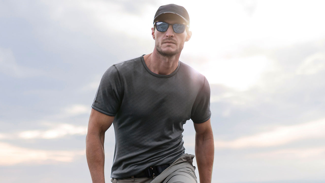 Man in Reversible Base Layer 