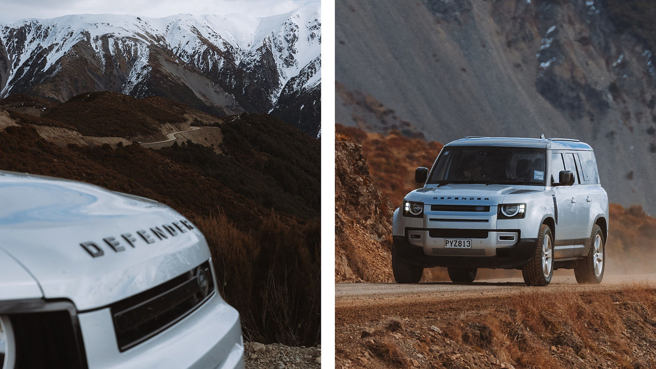 Defender 130 in the mountains