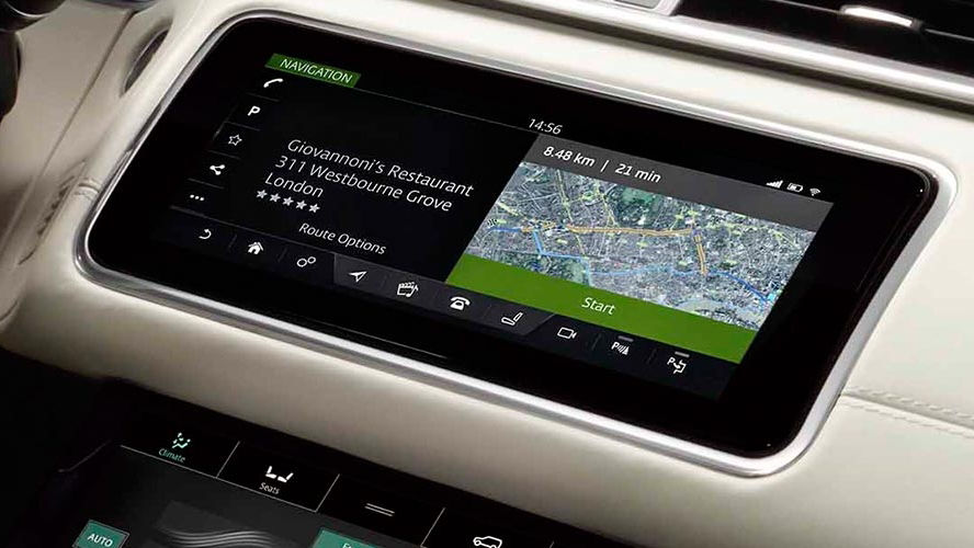 Range Rover navigation system