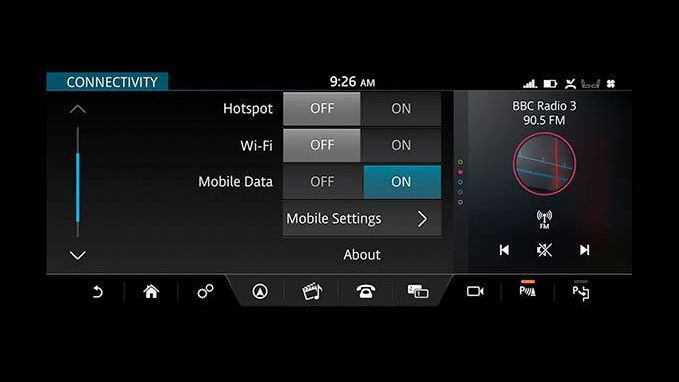 Car Wi-Fi and mobile data setting